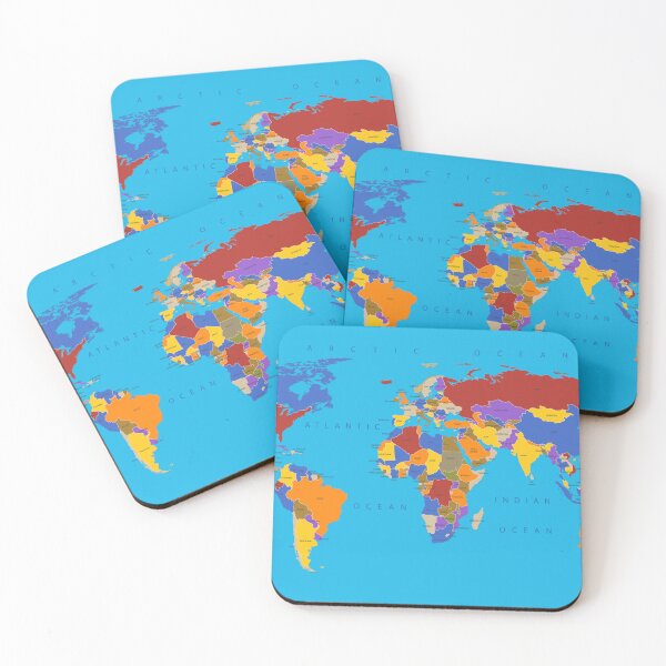 Item preview, world map poster | world map for education | World Premier Wall Map Poster designed and sold by KARTICK DUTTA.