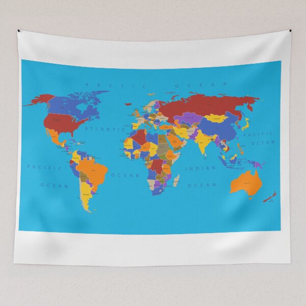 Item preview, world map poster | world map for education | World Premier Wall Map Poster designed and sold by KARTICK DUTTA.