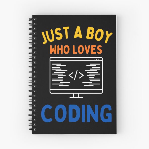 Item preview, Just A Boy Who Loves Coding designed and sold by BahiaStyle.