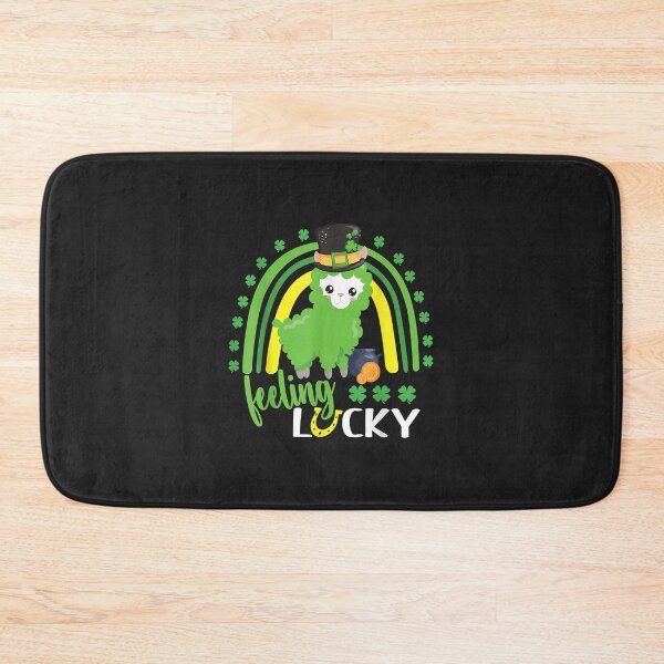 Item preview, Cute St Patricks Day Rainbow Llama feeling Lucky St Patricks designed and sold by marcipattysk1i.