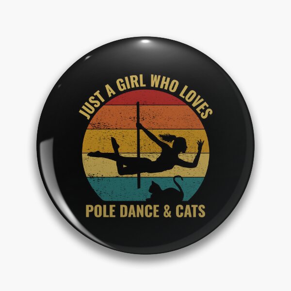 Item preview, Pole Sport Dance Dancer Acrobatics Cat Lover Vintage Retro designed and sold by CuteDesigns1.
