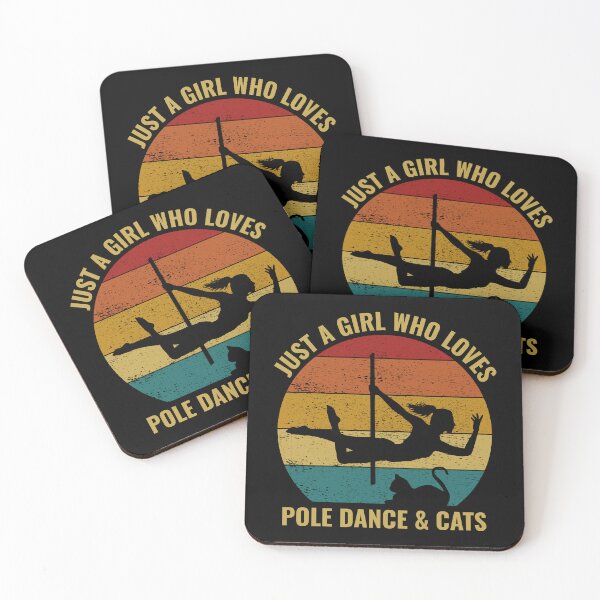 Item preview, Pole Sport Dance Dancer Acrobatics Cat Lover Vintage Retro designed and sold by CuteDesigns1.