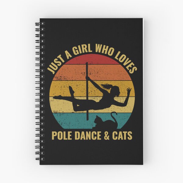 Item preview, Pole Sport Dance Dancer Acrobatics Cat Lover Vintage Retro designed and sold by CuteDesigns1.