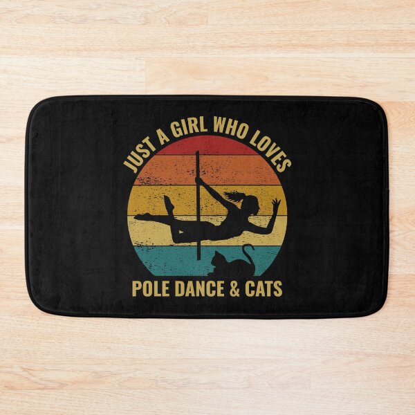 Item preview, Pole Sport Dance Dancer Acrobatics Cat Lover Vintage Retro designed and sold by CuteDesigns1.