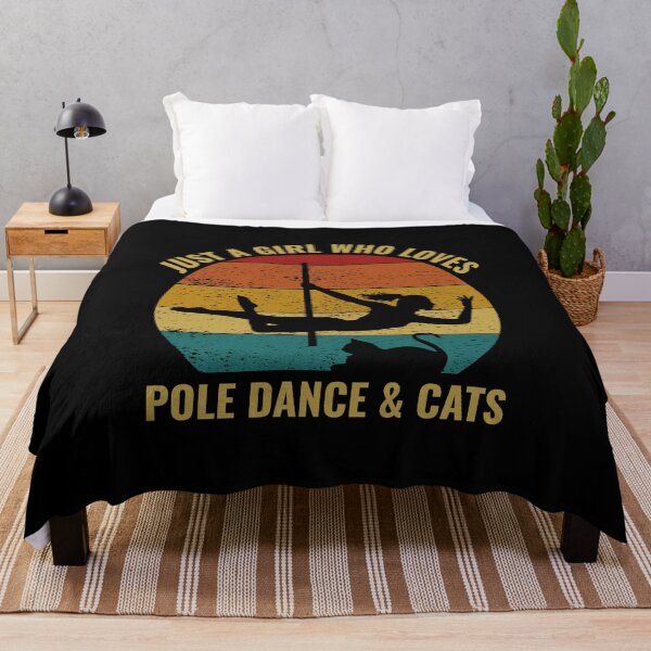 Item preview, Pole Sport Dance Dancer Acrobatics Cat Lover Vintage Retro designed and sold by CuteDesigns1.