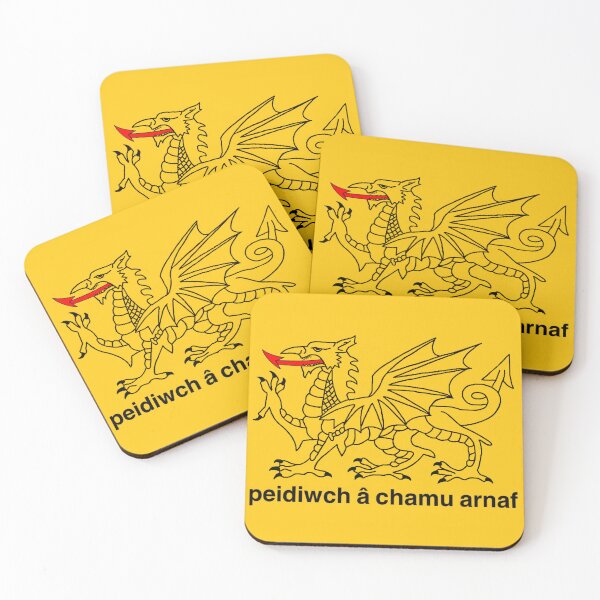Item preview, baner gadsden cymraeg melyn (Yellow Welsh Gadsden Flag) designed and sold by JonathanR1994.