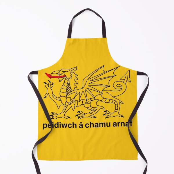 Item preview, baner gadsden cymraeg melyn (Yellow Welsh Gadsden Flag) designed and sold by JonathanR1994.