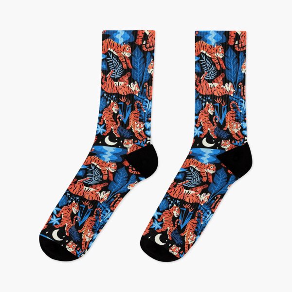 Item preview, Year of the Water Tiger - Midnight Blue Jungle designed and sold by TigaTiga.
