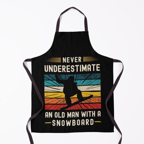 Item preview, Snowboarding - Never Underestimate An Old Man With A Snowboard - Snowboard Snowboarder designed and sold by retrodesigner14.