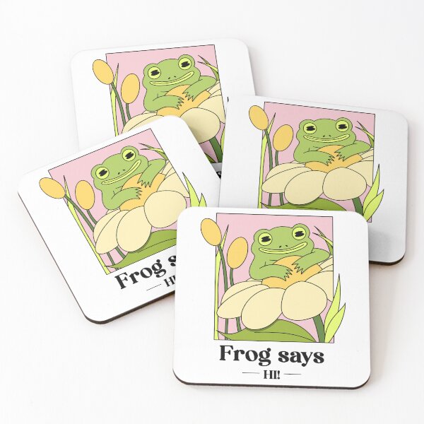 Item preview, Frog says Hi! designed and sold by MagicalForest.