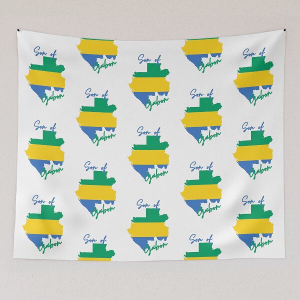 Item preview, Son of Gabon Map Flag designed and sold by NovawayDirect.