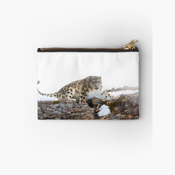 Item preview, Snow Leopard on rocky ledge designed and sold by James Cumming.