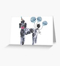 Party Poodle Greeting Card