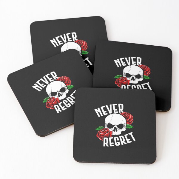 Item preview, Never regret, skull illustration designed and sold by Slavic1991.