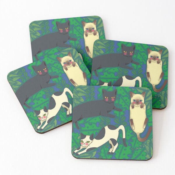 Item preview, Kittens with plants designed and sold by Carlota Fu.