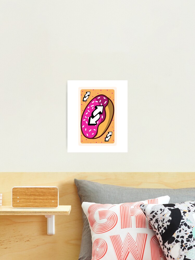 Uno Reverse Card Donut, Uno Reverse Card Doughnut Sticker for Sale by  ladylaughprints