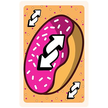 Uno Reverse Card - Donut, Doughnut Sticker for Sale by ladylaughprints