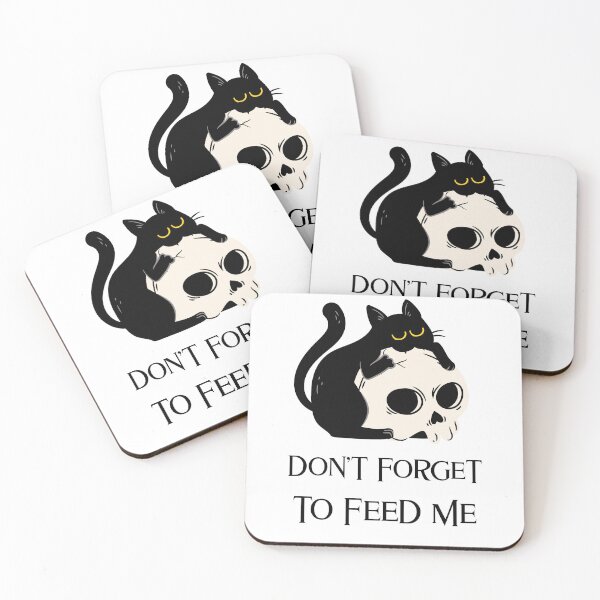 Item preview, Don't forget to feed me (black cat) designed and sold by MindBlownWill.