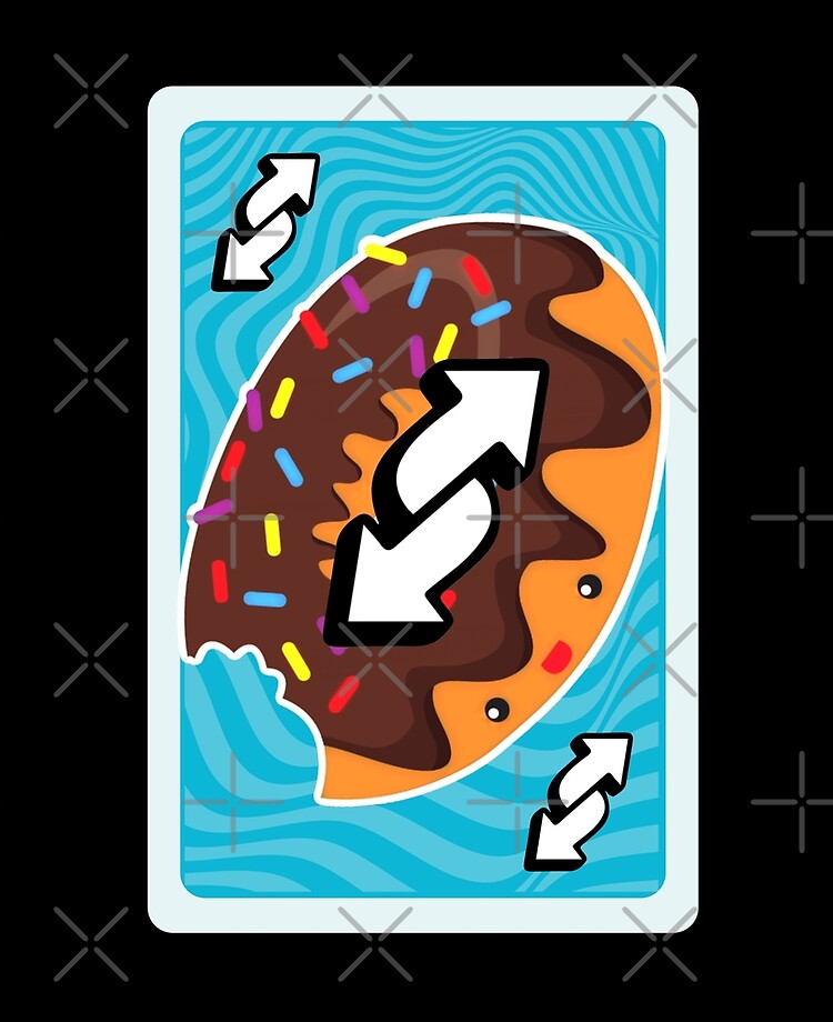 Uno Reverse Card - Donut, Doughnut Sticker for Sale by ladylaughprints