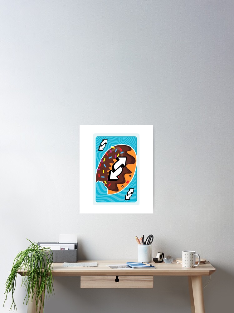 Uno Reverse Card Donut, Uno Reverse Card Doughnut Sticker for Sale by  ladylaughprints