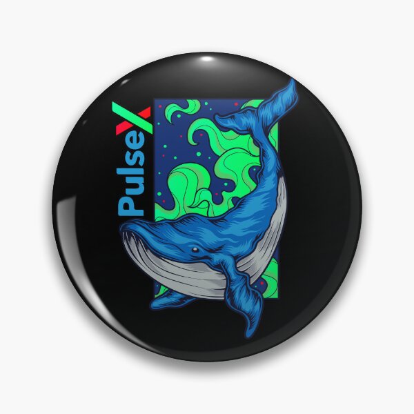 Item preview,  The pulsex Logo on a Whale PulseX Crypto Coin PLSX Crypto Logo Hex Pulse designed and sold by design880.