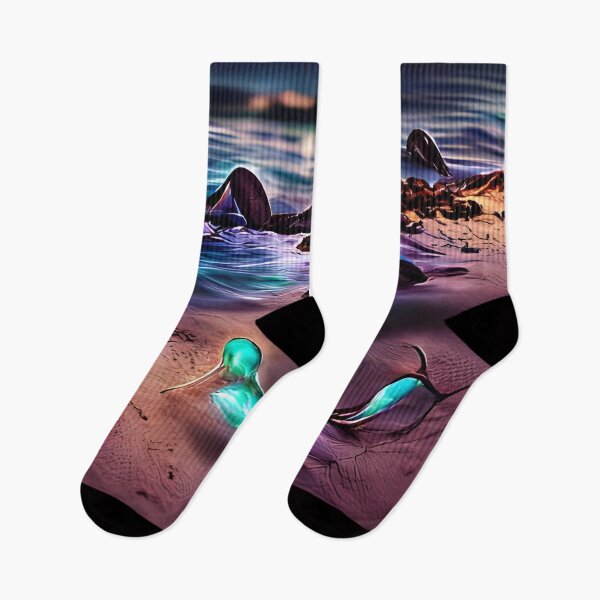 Item preview, AI Generated Art, Bioluminescent Beach designed and sold by ACC .