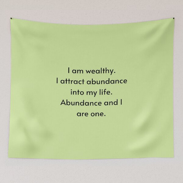 Item preview, I Am Wealthy Affirmation - Manifest Abundance designed and sold by Manifest-Life.