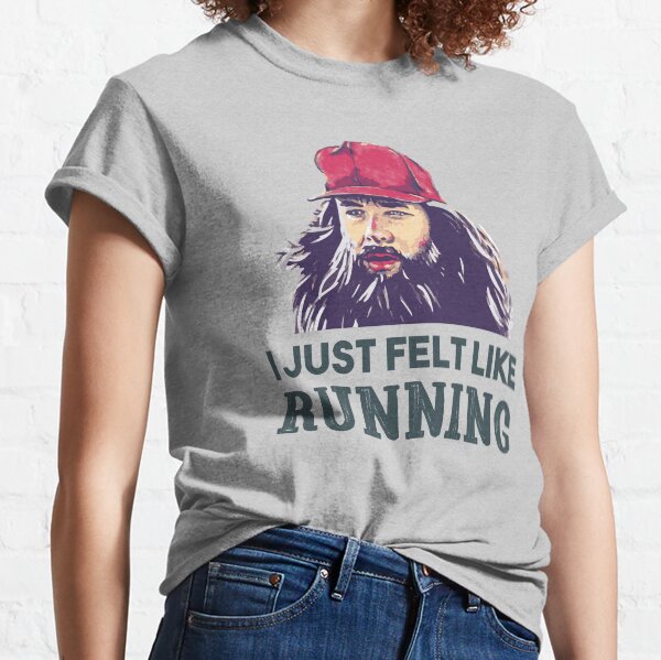 forrest gump: je me sentais juste comme une chemise de course drôle d'étoiles des années 90, bubba gump T-shirt classique