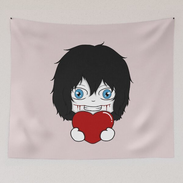 Item preview, jeff the killer valentine chibi designed and sold by EveryCuteThings.