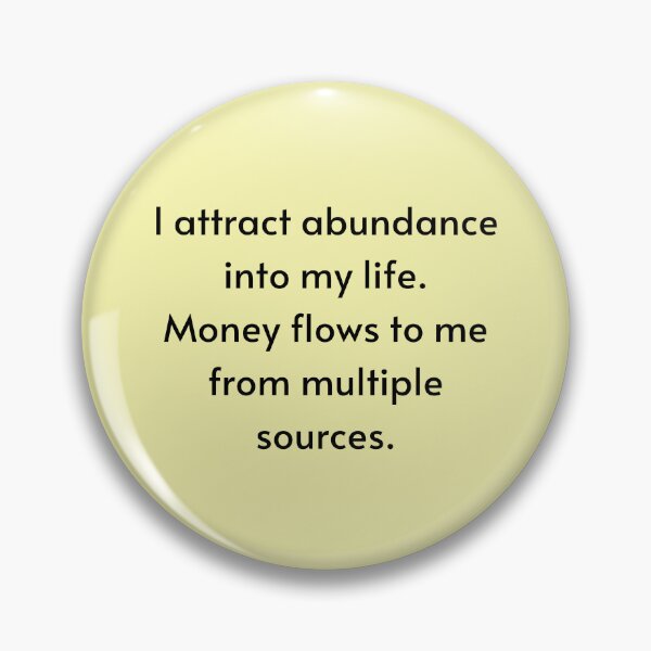 Item preview, I Attract Abundance Affirmation - Manifest Abundance designed and sold by Manifest-Life.