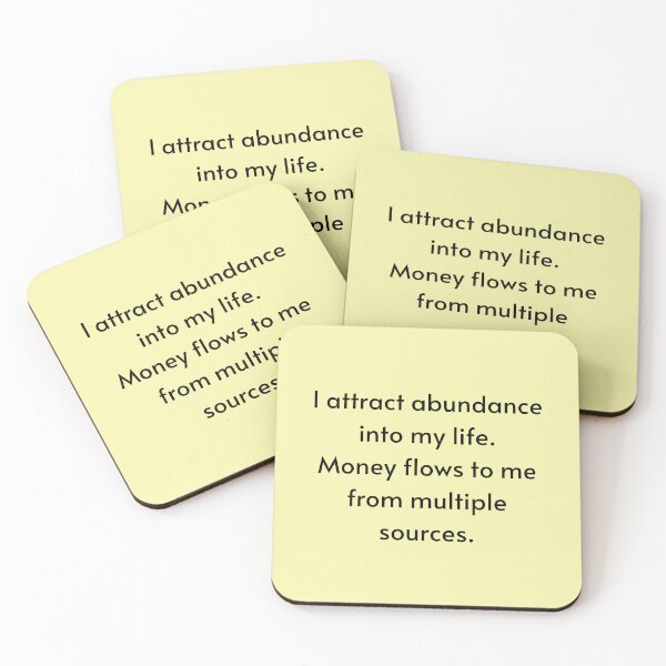 Item preview, I Attract Abundance Affirmation - Manifest Abundance designed and sold by Manifest-Life.