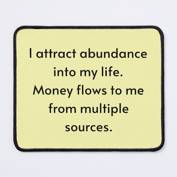 Item preview, I Attract Abundance Affirmation - Manifest Abundance designed and sold by Manifest-Life.