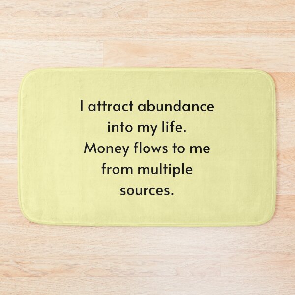 Item preview, I Attract Abundance Affirmation - Manifest Abundance designed and sold by Manifest-Life.