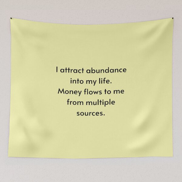 Item preview, I Attract Abundance Affirmation - Manifest Abundance designed and sold by Manifest-Life.