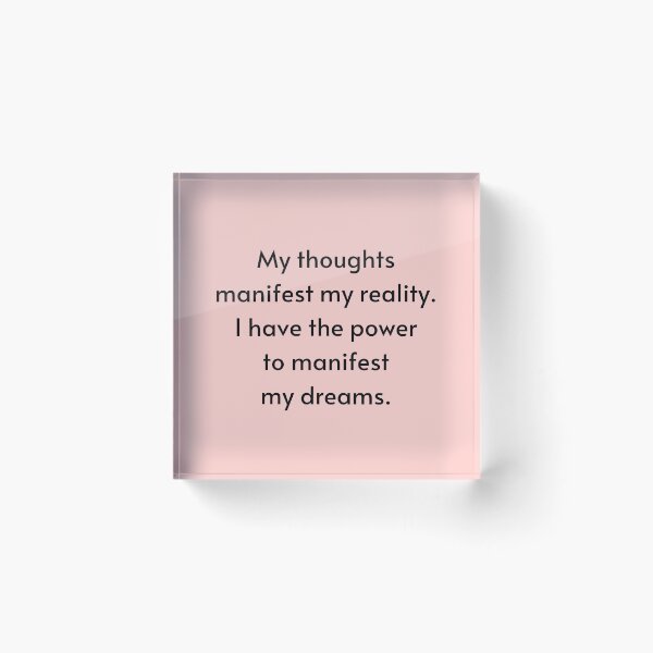 Item preview, My Thoughts Manifest My Reality - Manifest Abundance designed and sold by Manifest-Life.