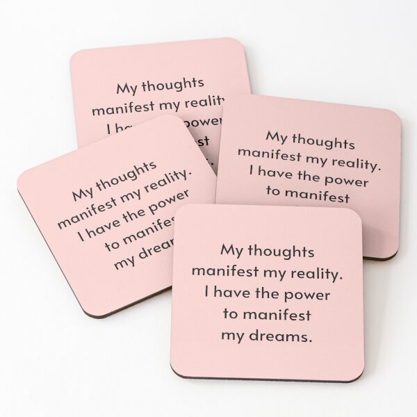 Item preview, My Thoughts Manifest My Reality - Manifest Abundance designed and sold by Manifest-Life.