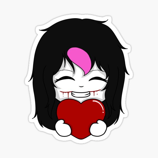 Creepypasta Jeff the Killer Sticker for Sale by HeyitsSmile