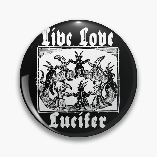 Item preview, Hail Satan Live Love Lucifer With Dancing Demons Occult Gothic Pagan Satanic designed and sold by Reign Of Darkness.