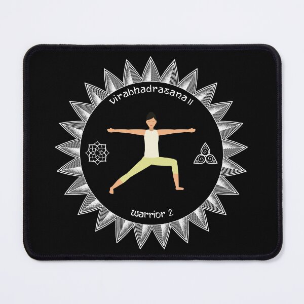 Item preview, The Mandala Warrior 2 Yoga Pose designed and sold by Mindful-Designs.