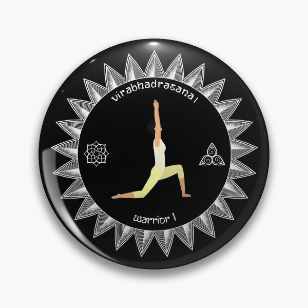 Item preview, The Mandala Warrior 1 Yoga Pose designed and sold by Mindful-Designs.