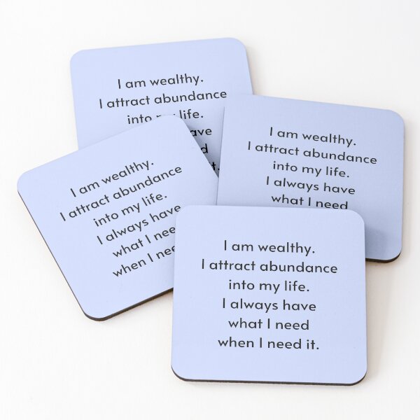 Item preview, I Attract Abundance Affirmation - Manifest Abundance designed and sold by Manifest-Life.