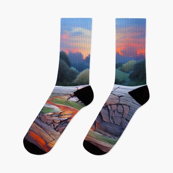 Item preview, AI Generated Art, Fallen Tree at Sunset designed and sold by ACC .