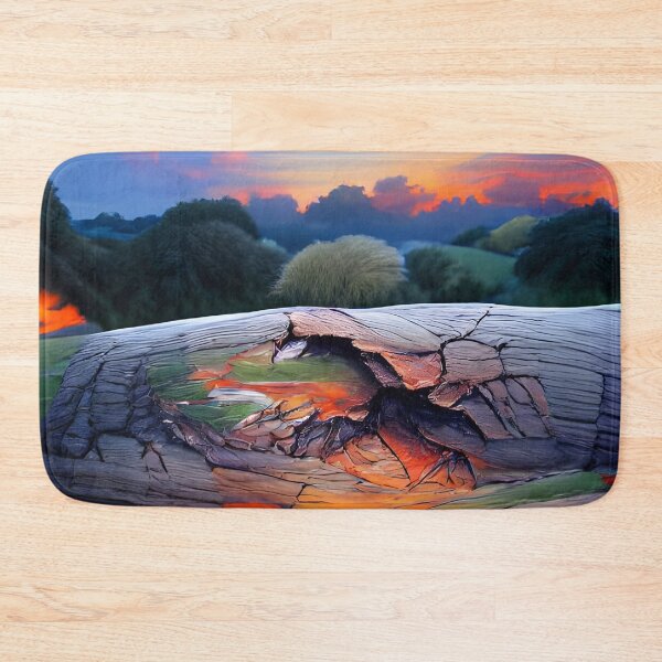 Item preview, AI Generated Art, Fallen Tree at Sunset designed and sold by ACC .