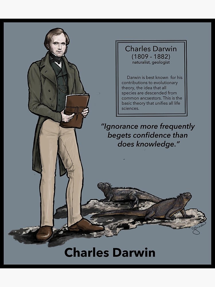 Disover Charles Darwin Premium Matte Vertical Poster
