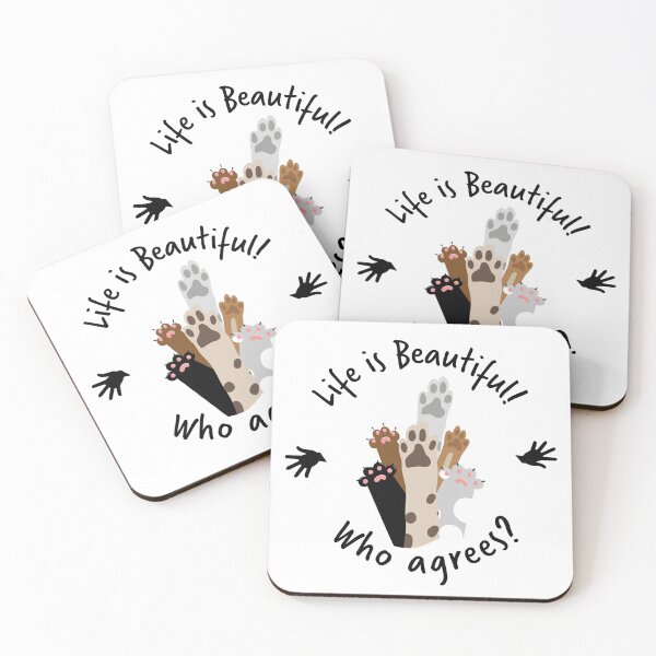 Item preview, Life is beautiful, who agrees, only goods vibes designed and sold by evk-art.