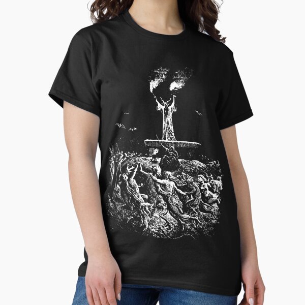 Vista previa del artículo con la obra «Brujas Bailando Con Baphomet Ocultismo Pagano Gótico Sábado Brujería Satánica», diseñado y vendido por Reign Of Darkness.