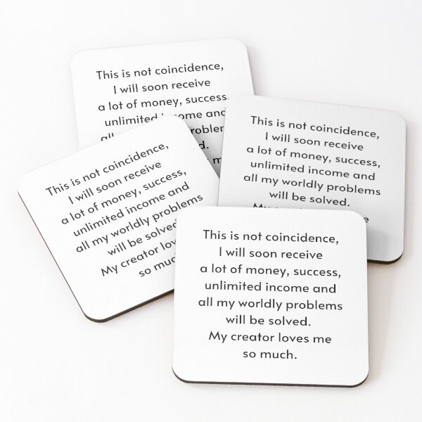 Item preview, This Is Not Coincidence - Manifest Abundance designed and sold by Manifest-Life.