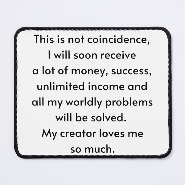 Item preview, This Is Not Coincidence - Manifest Abundance designed and sold by Manifest-Life.