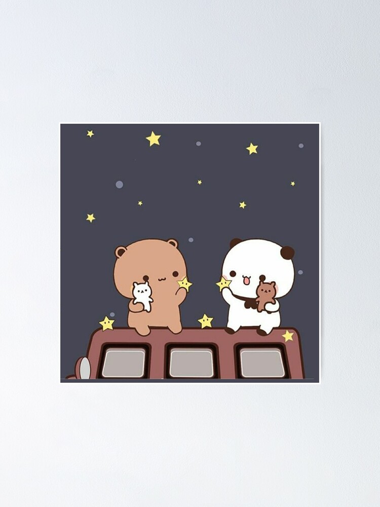 I Love You Dudu Cute Bubu, Bear and Panda Bubu and Dudu couple Poster for  Sale by Collins Gonzales