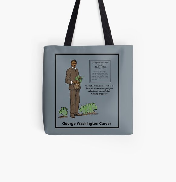 George Washington Carver All Over Print Tote Bag